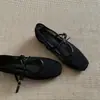 Sapatos Mary Jane de malha com aumento de altura, sapatos femininos, novidade primavera e outono 2026, estilo fada, laço, sapatos de primavera single femininos