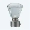 Varão de cortina com cabeça de cristal, varão de cortina de alta qualidade com cabeça decorativa de cristal, modelo 2026