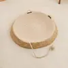 Cama de Gato Trançada Arranhador de Gato Integrado com Bola de Autobrincar Resistente ao Desgaste Resistente a Arranhões Sem Soltar Pelo Universal para Quatro Estações Cama para Filhote de Animal de Estimação