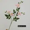 Novo Modelo de Rosa de Iceberg com 3 Galhos Flor Artificial de Rosa para Decoração de Mesa de Jantar Sala de Estar Casa Arranjo de Casamento Buquê de Flores Artificiais