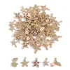 Acessórios de Joias de Liga Leve de Luxo Pingente de Estrela do Mar Cauda de Sereia Inlaid Pingente para Pulseira Colar Chaveiro W869