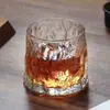 Copo de Vidro Martelado Espesso Transparente, Copo de Uísque Retrô, Copo para Cold Brew, Copo para Bebidas, Copo Doméstico para Suco e Chá
