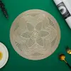 Transfronterizo Estilo Nórdico Moderno Simple Girasol Dorado plateado Mate Aislante Térmico Esterilla Esterilla para Mesa de Comedor Esterilla para Plato de Frutas Jarrón