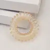 4CM Elástico de cabelo para linha de telefone japonesa e coreana transparente sem costura anel de telefone preto corda de cabelo elástico de cabelo de celebridade da internet corda de cabelo