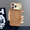 Funda Personalizada Estilo Europeo y Americano con Estampado de Leopardo Galvanizado Adecuada para iPhone 17 Pro Max, Funda para Teléfono Apple 16, Funda de Cobertura Total 14/15