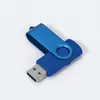 Atacado do Fabricante Pen Drive de Metal USB 64g Pen Drive USB Rotativo USB32G Pen Drive USB de Exportação 16g Produção de Pen Drive USB para Publicidade Corporativa 8g