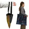 Serie de Atención Médica Transfronteriza Bolsa de Poliéster Bolso de Mano Ins Bolso de Hombro de Alta Gama Impreso Gran Capacidad Portátil Compras