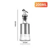 Botella de Aceite de Acero Inoxidable y Vidrio para Cocina y Hogar con Escala, Botella de Condimento de Grado Alimenticio, Anti-goteo, a Prueba de Fugas, Olla para Salsa de Soja, Vinagre y Aceite