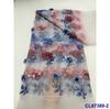 Posicionamento de Vestido Europeu e Americano Flores 3D Lantejoulas Tecido de Renda de Malha Tecido de Renda com Lantejoulas para Noiva