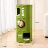 Entrega em estoque para lares com múltiplos animais de estimação: Ninho de gato multicamadas, arranhador e estrutura de escalada para gatos tudo-em-um, adequado para todas as estações, resistente ao desgaste e a arranhões