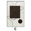 Pintura decorativa de sala de estar de estilo silencioso, pintura de pared de fondo de sofá minimalista moderno, pintura de suelo con textura geométrica abstracta, pintura colgante de pasillo