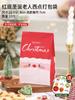 Bolsa de papel plana navideña con copos de nieve, galletas de turrón y hojaldre, bolsa para hornear West Point