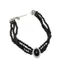 Collar Gargantilla Elegante de Múltiples Capas Negro Diseño de Nicho Ins Cadena para Clavícula para Mujer