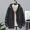 [En stock suministro directo] Suéter con capucha y cremallera de primavera y otoño 2022 para hombre, cárdigan fino para hombre, talla grande, abrigo