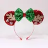 Nova Faixa de Cabeça Grande com Chifres Pelúcia Desenho Animado Decoração de Natal Faixa de Cabeça de Alce Fofa Faixa de Cabeça de Alta Qualidade Acessórios de Cabelo Transfronteiriço