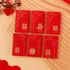 Sobres Rojos Pequeños para Bloquear la Puerta al por Mayor, Juegos de Boda Estilo Chino y Occidental, Recuerdos de Boda, Paquetes Rojos para la Novia, Ventas Directas de Fábrica, Estampado Dorado