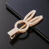 Estilo K de la Nueva Pinza para el Cabello de Perlas con Lazo Combinación Pinza Lateral Simple Pinza Bb Accesorio para el Cabello Elegante de Una Palabra