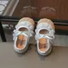 Nuevos Zapatos de Cuero para Niñas Primavera y Otoño, Zapatos de Princesa Florales con Lazo para Bebé Niña, Zapatos para Niños Pequeños de Suela Blanda Antideslizantes