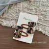 Otoño Temprano Coreano Marrón Estampado de Leopardo Distinctivo Lazo Pinza para el Cabello Anillo para el Cabello de Alta Elasticidad Niños Niñas Accesorios para el Cabello Versátiles