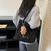 Bolso Tote Vintage Texturizado de Gama Alta para Mujer, Tendencia Otoño 2025, Gran Capacidad, Lujo Ligero, Casual, de Hombro/Debajo del Brazo