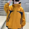 Roupa Infantil Coreana Jaqueta Corta-Vento com Forro de Lã Infantil Roupa Infantil Outono e Inverno Novos Estilos Meninos e Meninas Tamanhos Médio e Grande Infantil Jaqueta Cargo Solta Estilosa
