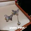 Joalheria: Colar Vintage Escovado de Fênix, Borboleta e Pedras Preciosas Florais, Traje de Banquete de Luxo, Conjunto de Pulseiras de Borboleta com Diamantes Brilhantes