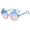 2026 Nuevo Modelo Gafas de Sol Infantiles de una Pieza Lindas Estilo Ojo de Gato Gafas de Sol para Bebé de Dibujos Animados Color Caramelo
