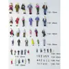 Estatuetas Coloridas DIY Recebidas para Você Fazer Modelo de Caixa de Areia Arquitetônica Materiais Paisagem Miniatura Mini Estatuetas