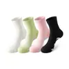 Meias de Badminton para Mulheres, Estilo Primavera e Outono, Cano Longo, Solado Felpudo, Absorventes de Suor, Amortecedoras, Meias Longas Esportivas para Corrida e Caminhada Femininas, Zhuji