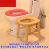 Banqueta de madera maciza para inodoro doméstico, Banqueta de madera de ciprés para personas mayores, Banqueta para inodoro para personas con discapacidad, Banqueta de inodoro desmontable y ensamblable, Banqueta para inodoro de sentadilla, Taburete de madera