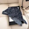 Lenço de Seda Fino com Bolinhas Estilo Coreano para Primavera e Verão para Mulheres, Lenço Triangular Estiloso, Lenço de Pescoço Decorativo da Moda, Multifuncional