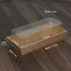 Caja de Embalaje para Rollo de Pastel Sándwich, Hilo de Carne, Xiaobei, Nube de Nieve, Caja de Embalaje para Postre, Rollo de Toalla, Caja para Hot Dog