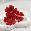 Artesanía de Simulación con Flor de Ciruelo Corazón Adorno de Cabeza Boda Pared de Flores Decoración de Coche de Boda Corona de Sombrero de Paja Accesorios para el Cabello Accesorios para Pasteles Pasador de Flor Flor