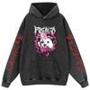 Sudadera con capucha de algodón lavado vintage para hombre y mujer de Chainsaw Man, el nuevo motosierra hombre transfronterizo