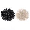 Ojos de muñeca de resina, ojos de peluche de frijol negro, joyería DIY, panda, junta pequeña, 50/juego