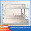 Cama Dupla Espessa, Cama para Soneca da Tarde na Escola Primária, Cama de Ferro para Dormitório, Cama de Ferro com Estrutura de Ferro de Alta Carga, Cama Dupla de Ferro para Escola