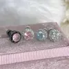 Aretes de Bola de Diamantes Completa para Mujer, Aretes de Tuerca para Perforación de Oreja, Estilo Nicho de Alta Gama, Estilo Ins, No es Necesario Quitar al Dormir, Aretes de Circonita, Accesorios para Oreja