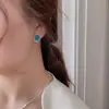Pendientes de tachuela irregulares de acetato acrílico vintage con baño de oro real estilo ins temperamento simple moda pendientes geométricos