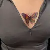 Tatuagem Adesiva Diablo Feminina À Prova D'água Duradoura Europeia e Americana Violência Lori ins Desenho Animado Fofo Flor Braço Não Refletivo Anti-Han