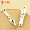 A3552 1.04 Gramos Accesorios Vintage para Manualidades Plata Antigua Verde Antiguo Plumilla de Pluma Fábrica Accesorios para Joyería al por Mayor