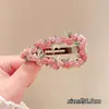 2026 Nuevo Estilo Pinza para el Cabello con Forma de Corazón, Pinza Lateral para Flequillo Floral, Pasador para la Frente, Accesorio para el Cabello de Pinza