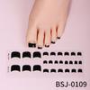 Zhengxiang Calcomanías Personalizadas de Gel para Uñas Arte Francés para Pies Luz UV Semi-horneadas Semi-curadas Calcomanías para Uñas de los Pies Venta al Mayoreo Comercio Exterior