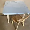 Mesa de Jantar Pandora Slate Brilhante Quadrada Dobrável Mesa de Jantar Doméstica Quadrada e Redonda Mesa de Jantar e Cadeira de Uso Duplo Mesa de Cartas