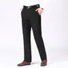 Calças Casuais Masculinas de Linho 2026 Verão Finas Largas de Corte Reto Calças de Pai de Negócios Calças Longas Masculinas de Tencel
