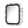 Adequado para Capa Protetora de Diamante de Fileira Única Galvanizada para Iwatch11Pc, Capa Protetora para Apple Watch, Capa de Relógio Cravejada de Diamantes