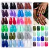 Caja de 24 Colores Amazon Uñas Postizas para Adultos Forma Almendra Mate Coloridas Uñas Falsas