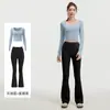 Conjunto de Ropa de Yoga Ajustado de Alta Elasticidad, Conjunto con Sensación de Segunda Piel, Ropa de Correr y Fitness de Cintura Alta