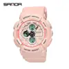 Reloj Digital Sanda 3017 Multifuncional Impermeable Deportivo para Estudiantes Hombres y Mujeres Relojes Personalizados Creativos para Exteriores para Hombres y Mujeres