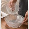 Tigela Pequena para Frutas com Padrão Diamante Escandinavo, Tigela Criativa de Luxo Acessível com Borda Dourada para Salada de Legumes e Frutas, Conjunto de Louça de Mesa de Alto Nível e Grande Capacidade