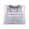 Bolsa de mano tejida de PP transparente con película pequeña para libros rojos bolsa de compras directo de fábrica bolsa tejida lote personalizado